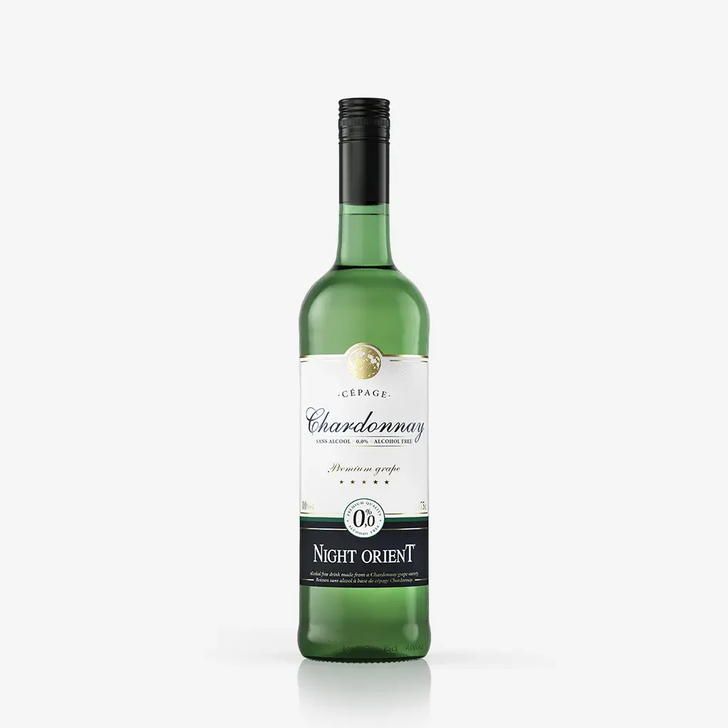 Bouteille de vin blanc Chardonnay 75 cl Night Orient sans alcool