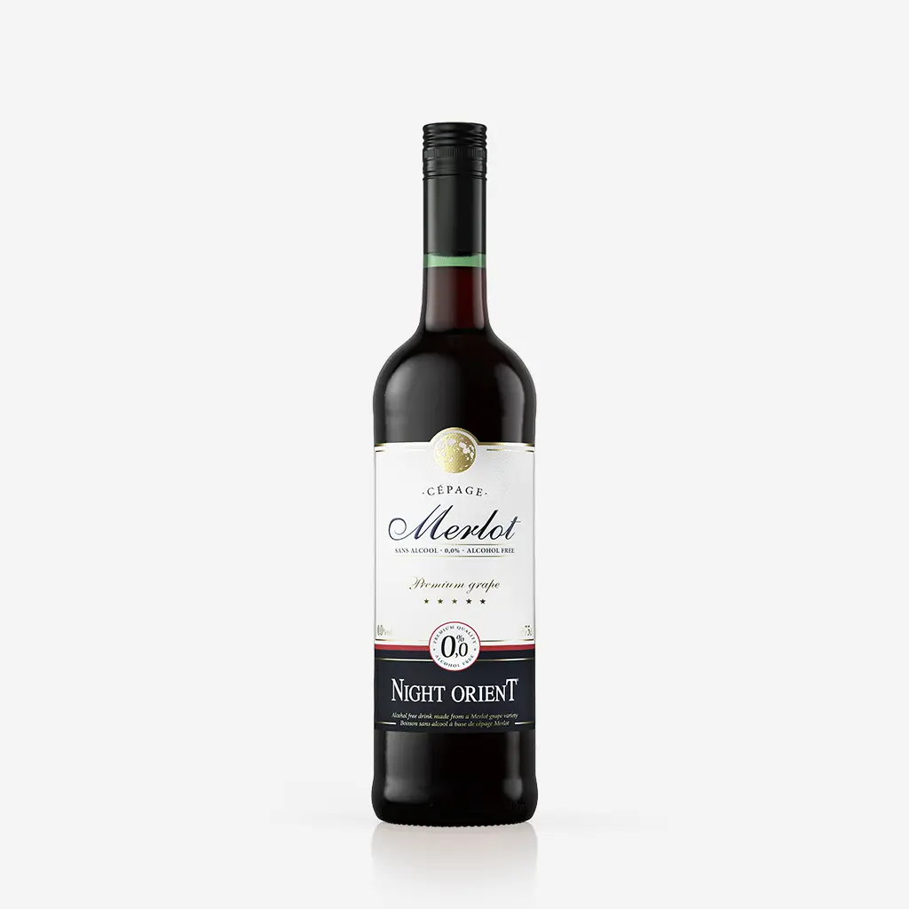 Cépages Merlot, a non-alcoholic red wine - Vintense