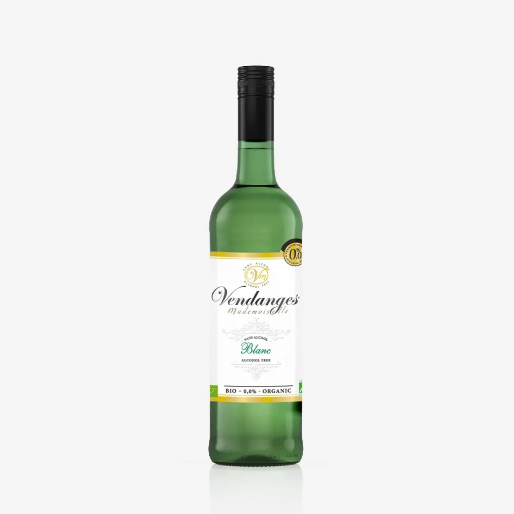 Bouteille de Vin blanc Vendanges sans alcool 75 cl