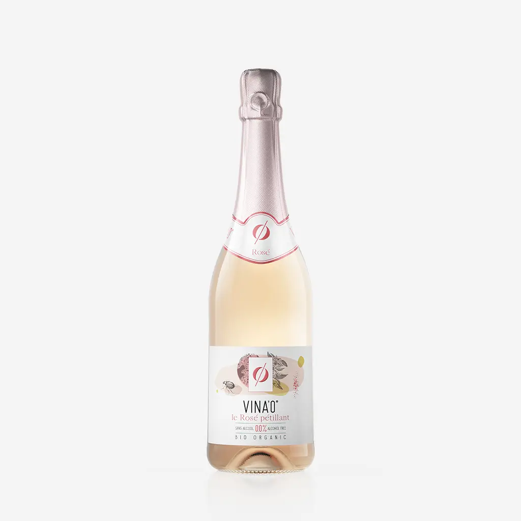 Grossiste Vin Pétillant Rosé Sans Alcool, 75cl - D'ARTIGNY
