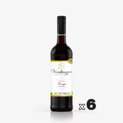 Bouteille de vin rouge Vendanges sans alcool 75 cl