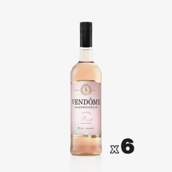 Rosé Bouteille de vin rosé 75 cl Vendôme Mademoiselle sans alcool