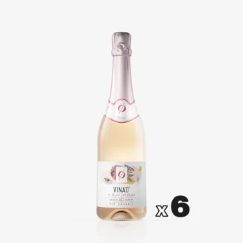 Bouteille de Vin Pétillant Rosé sans alcool 75 cl Vina0